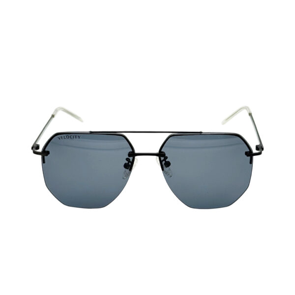 VELOCITY HALF RIIM SUNGLASSES BLACK - VC2551MP BLK