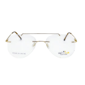 neWesk 202525 GOLD RIMLESS AVIATOR SPECTACLE