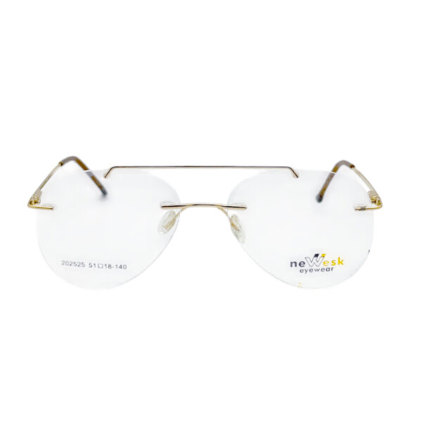 neWesk 202525 GOLD RIMLESS AVIATOR SPECTACLE
